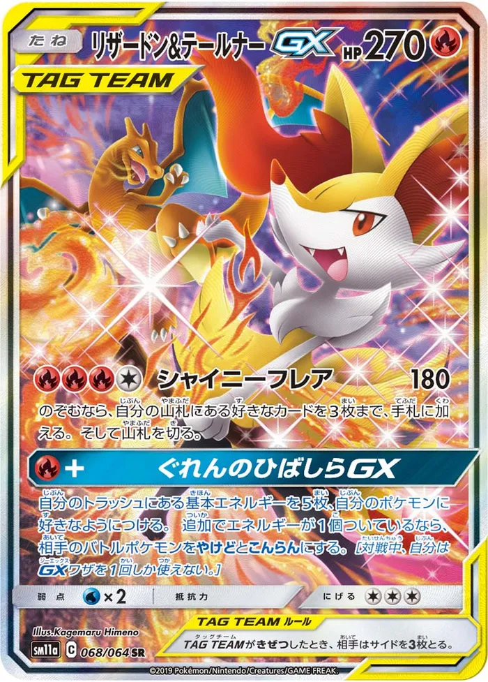 Carte Dracaufeu et Roussil GX — SM Black Star Promos