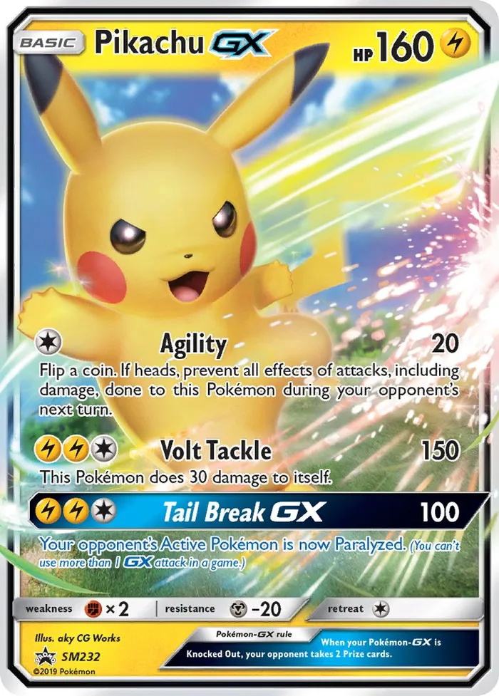 Carte Pikachu GX — SM Black Star Promos