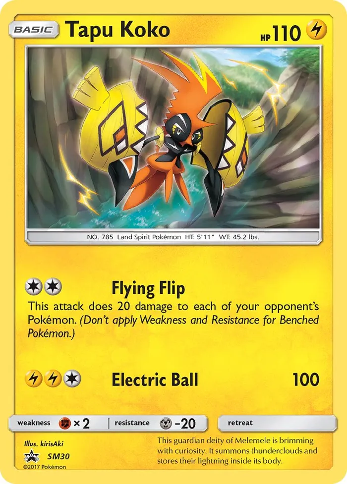 Carte Tokorico — SM Black Star Promos