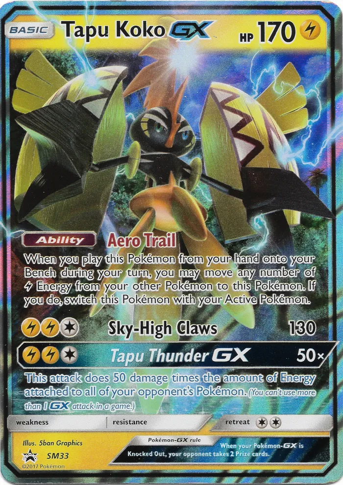 Carte Tokorico GX — SM Black Star Promos