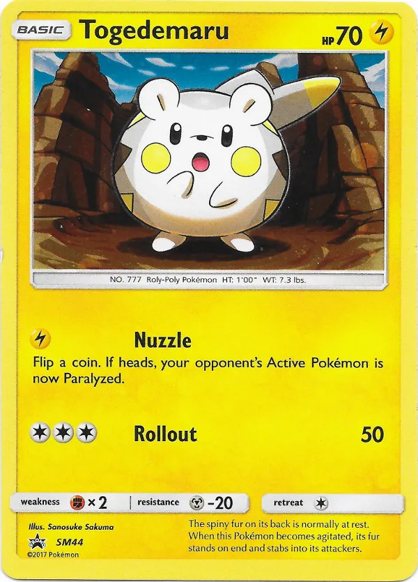 Carte Togedemaru — SM Black Star Promos