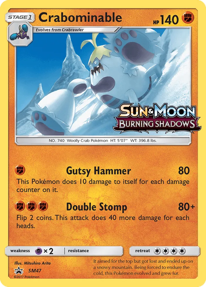 Carte Crabominable — SM Black Star Promos