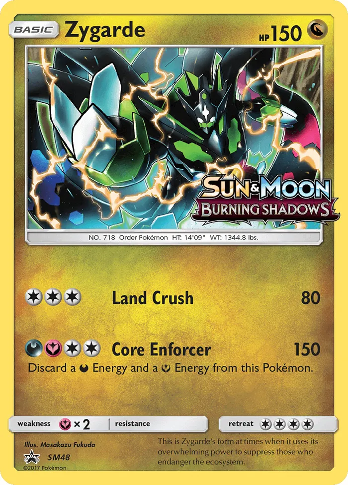 Carte Zygarde — SM Black Star Promos