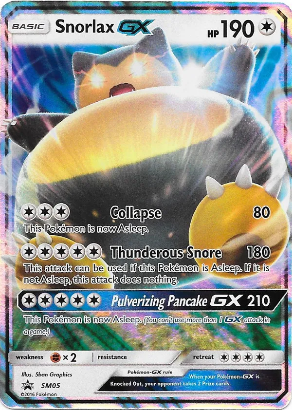 Carte Snorlax GX — SM Black Star Promos