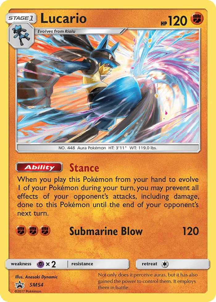 Carte Lucario — SM Black Star Promos