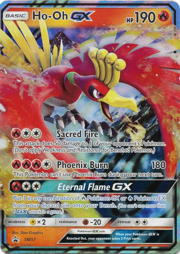 Carte Ho-Oh GX — SM Black Star Promos