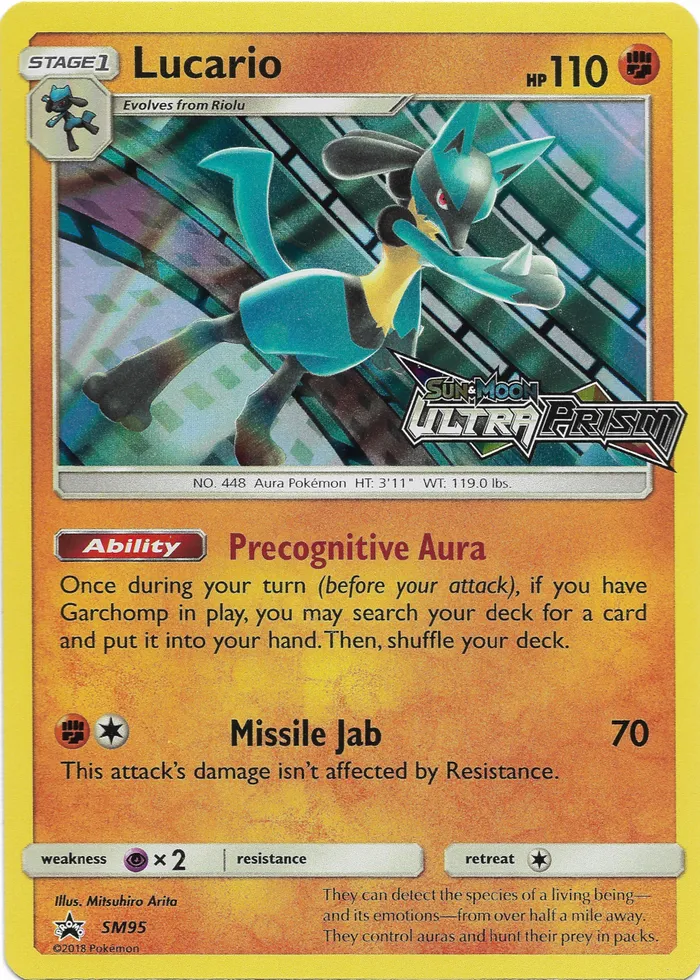 Carte Lucario — SM Black Star Promos