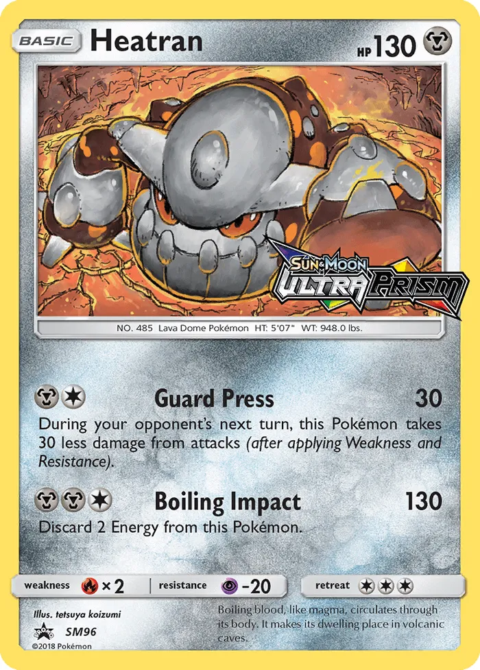 Carte Heatran — SM Black Star Promos