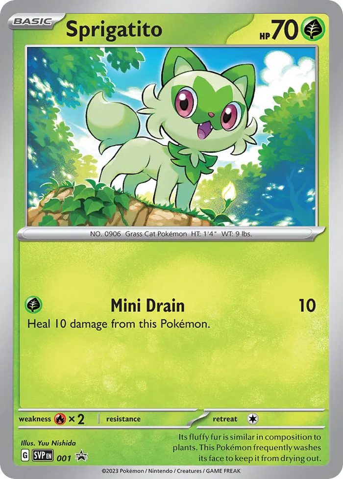 Carte Sprigatito — SV Black Star Promos