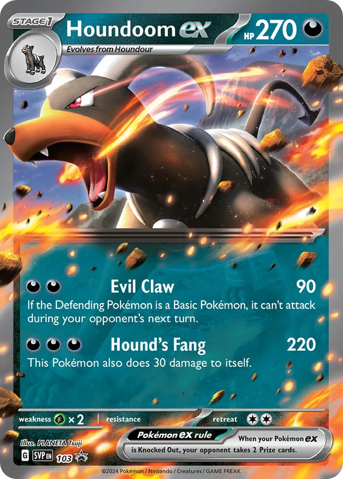 Carte Houndoom ex — SV Black Star Promos