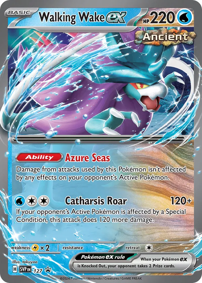 Carte Serpente-Eau ex — SV Black Star Promos