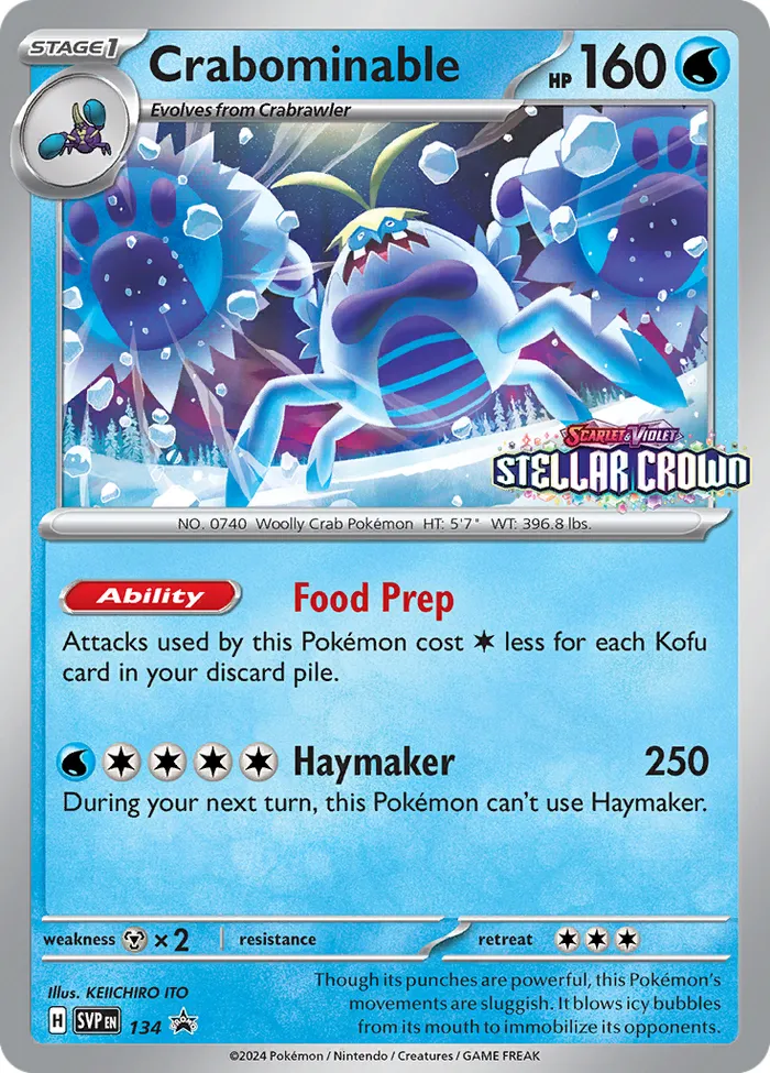 Carte Crabominable — SV Black Star Promos