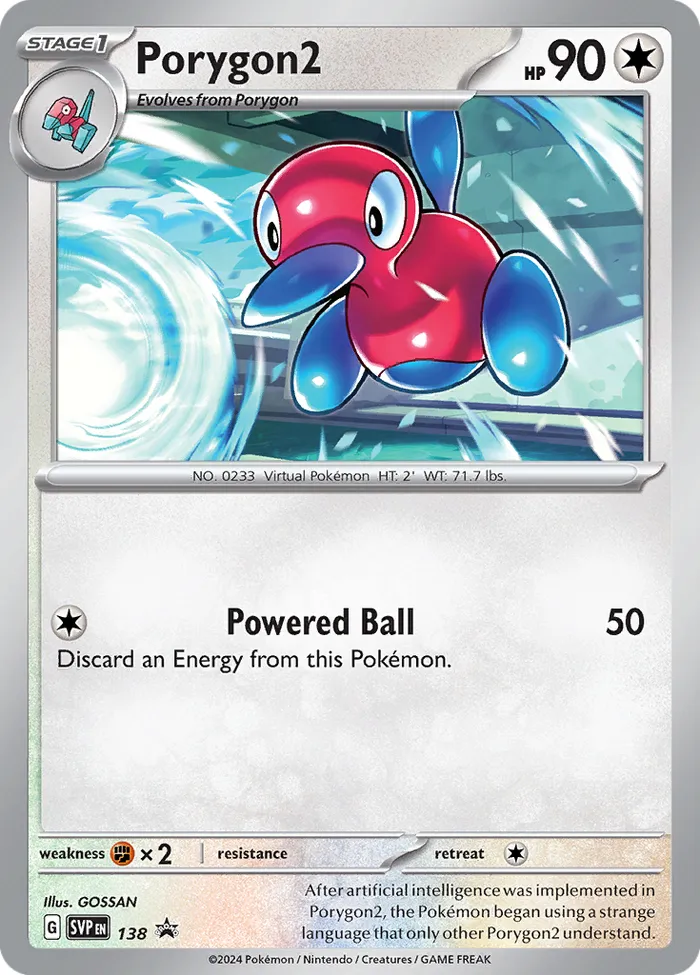 Carte Porygon2 — SV Black Star Promos