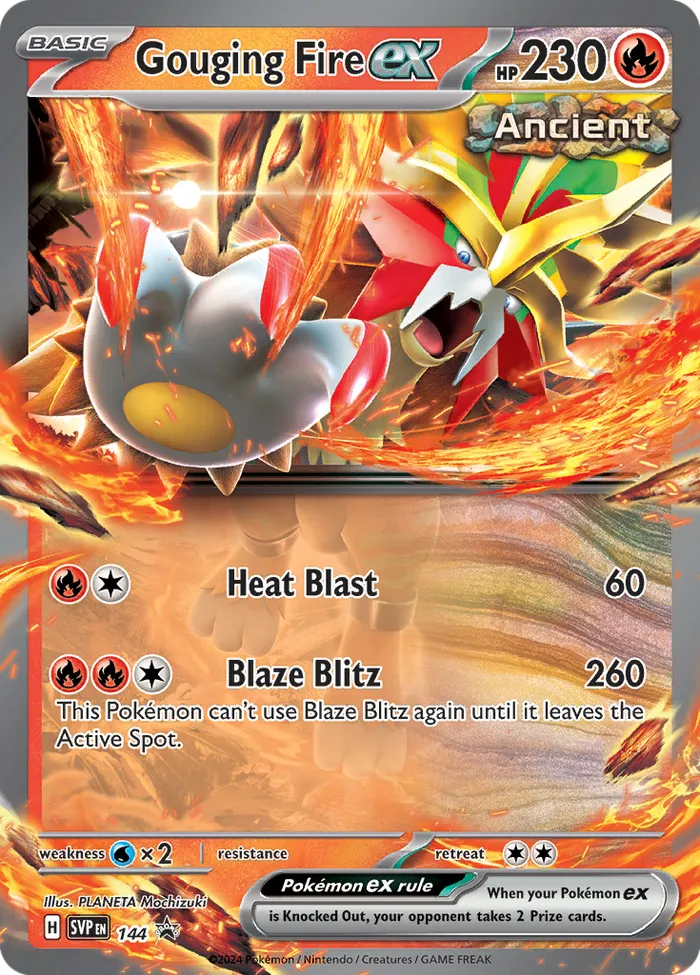 Carte Feu-Perçant ex — SV Black Star Promos