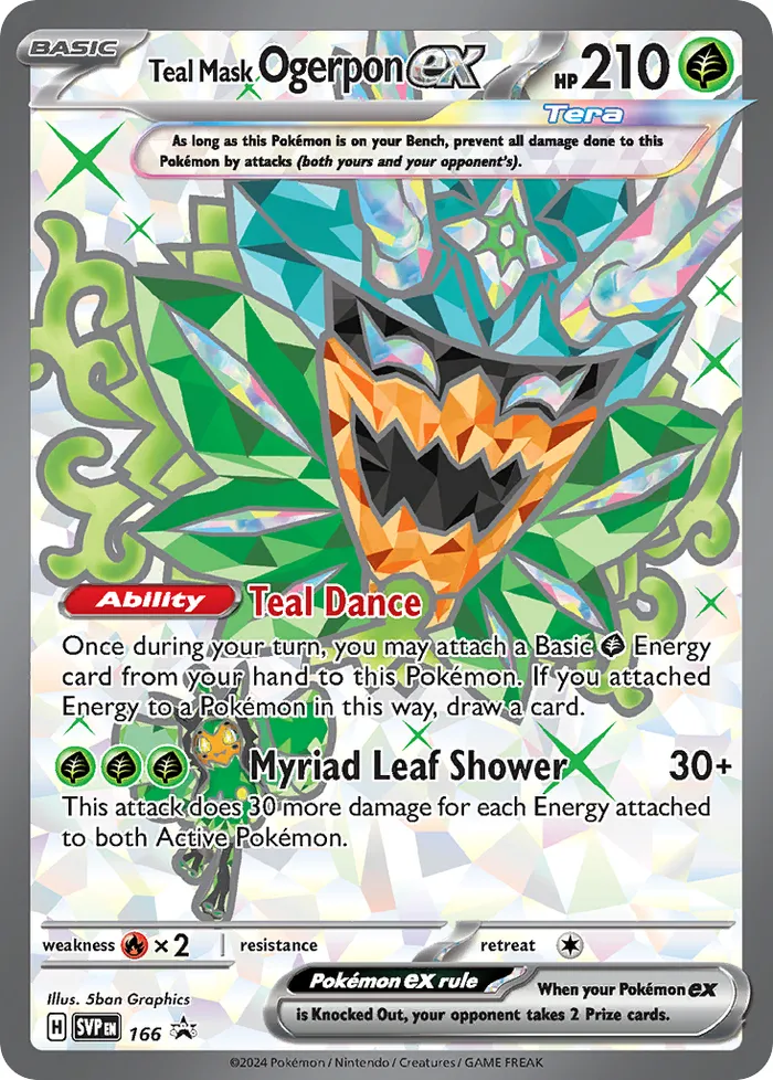Carte Ogerpon Masque Turquoise ex — SV Black Star Promos