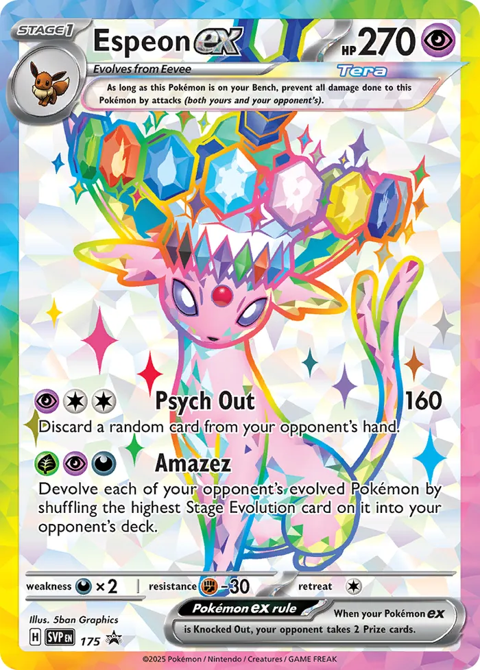 Carte Espeon ex — SV Black Star Promos