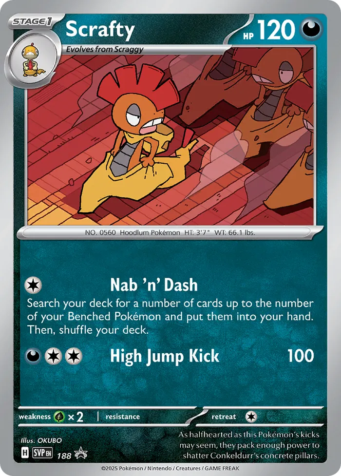 Carte Scrafty — SV Black Star Promos
