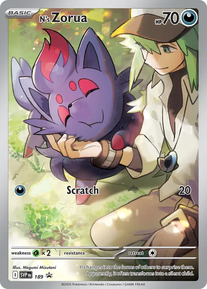 Carte Zorua de N — SV Black Star Promos