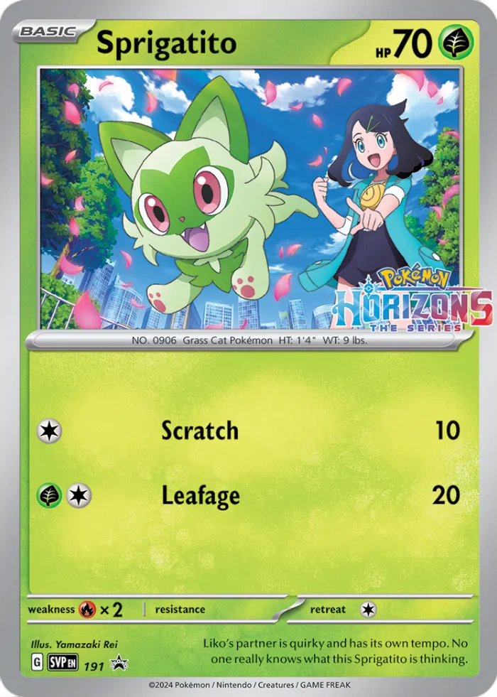 Carte Sprigatito — SV Black Star Promos