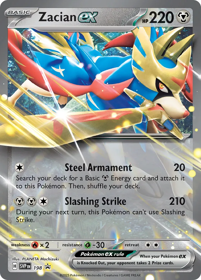 Carte Zacian ex — SV Black Star Promos