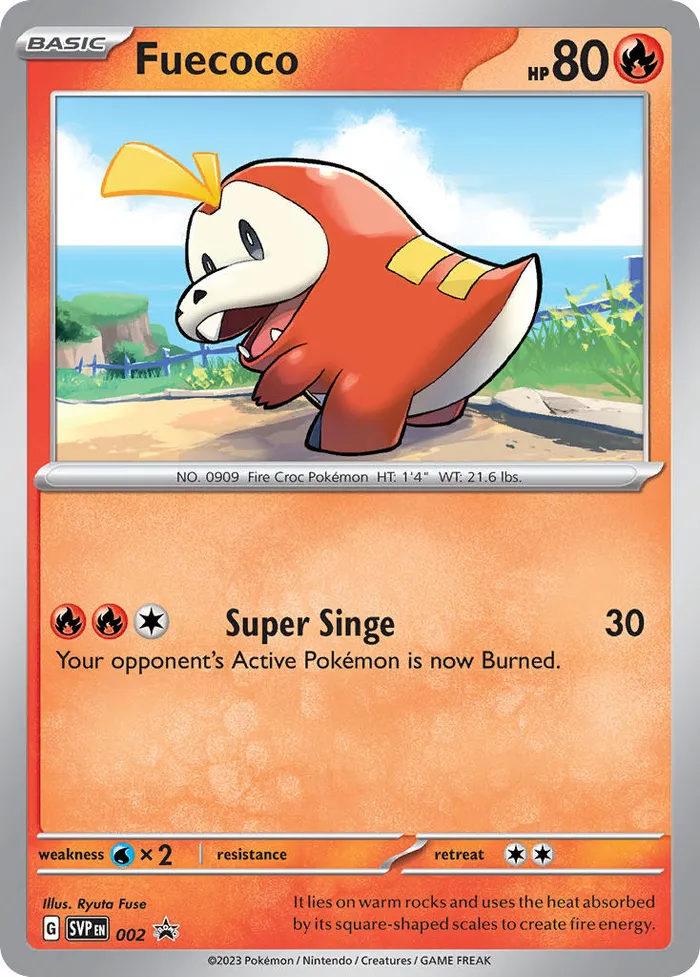 Carte Fuecoco — SV Black Star Promos