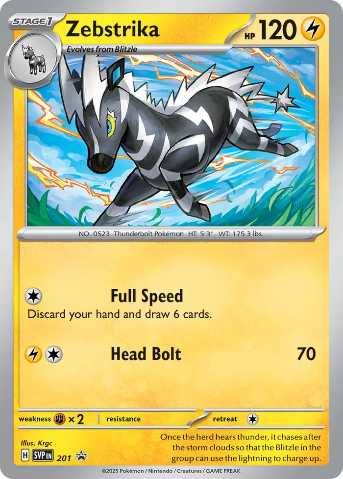 Carte Zebstrika — SV Black Star Promos