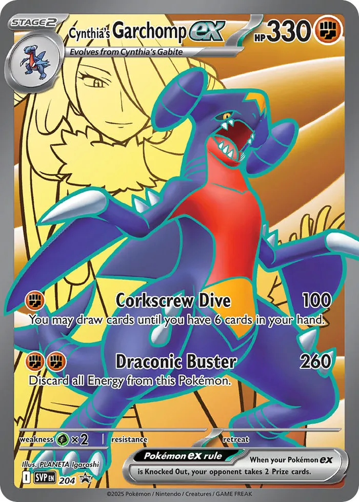 Carte Carchacrok ex de Cynthia — SV Black Star Promos