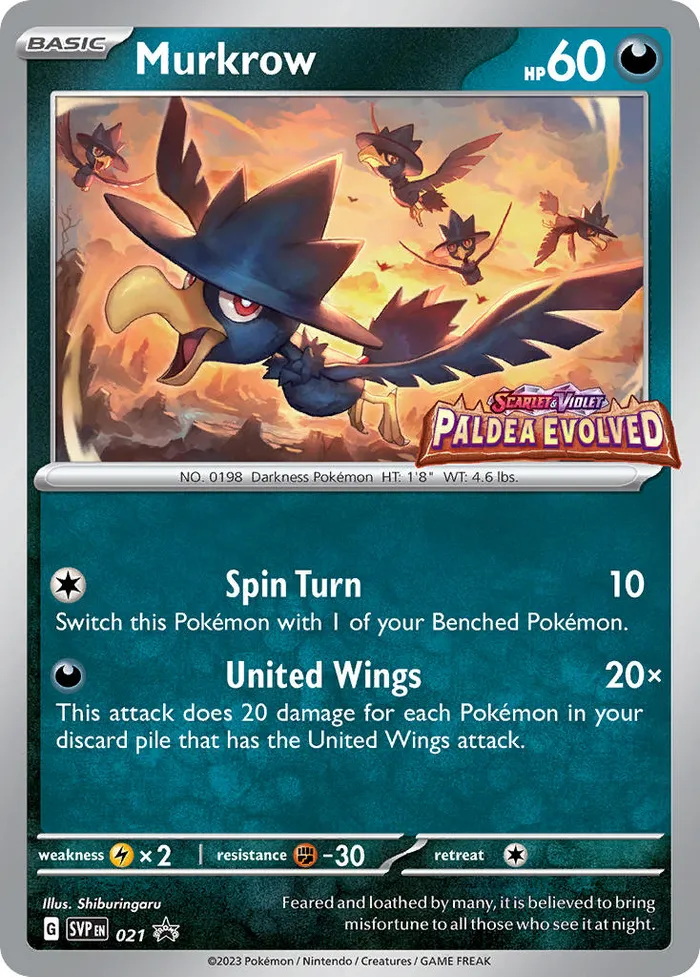 Carte Murkrow — SV Black Star Promos