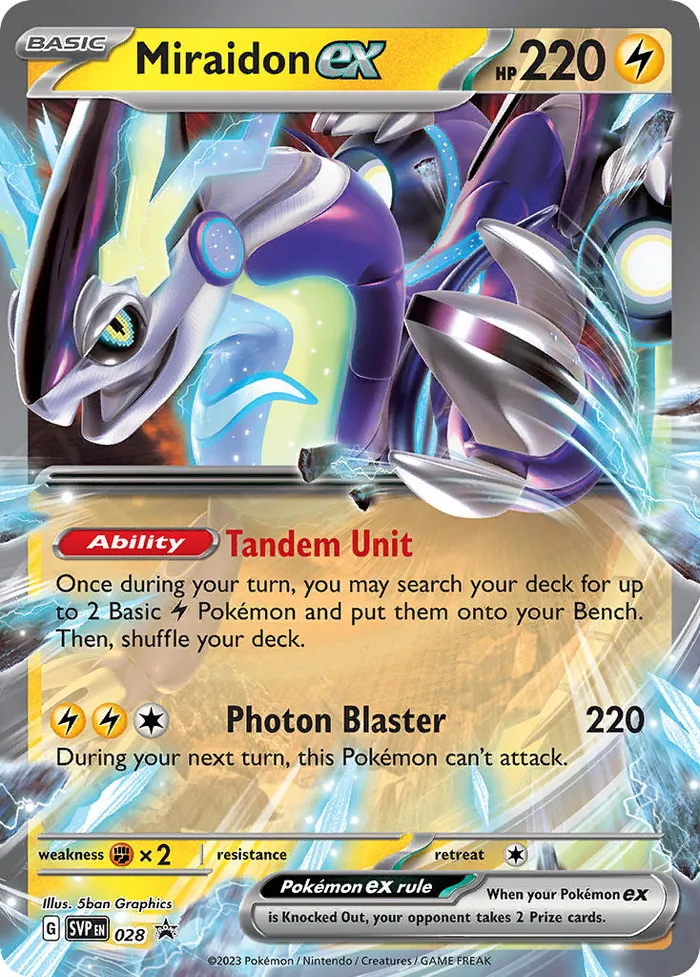 Carte Miraidon ex — SV Black Star Promos