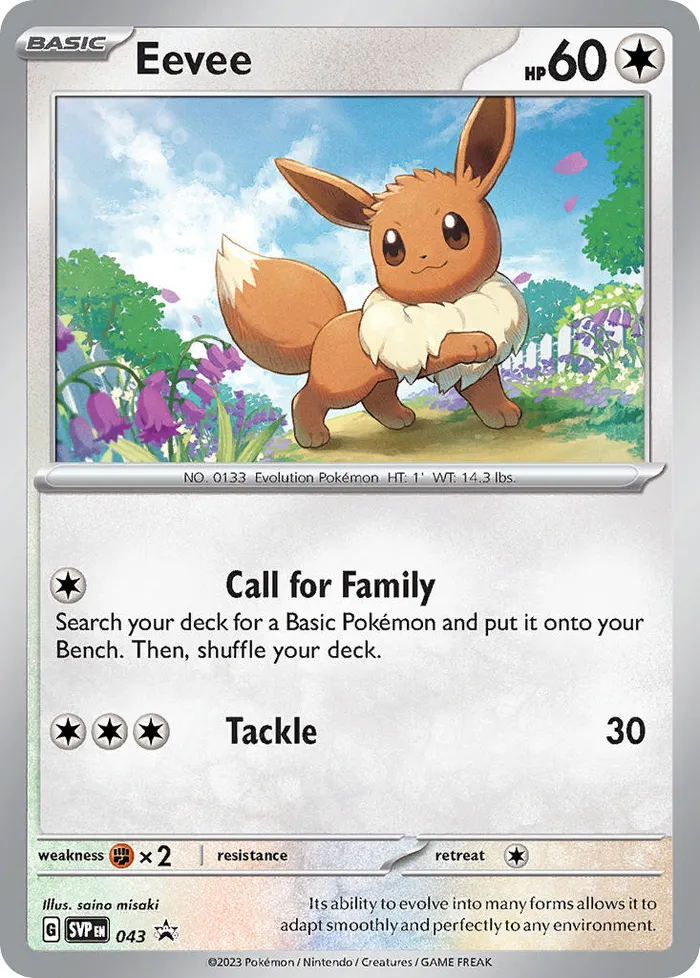 Carte Eevee — SV Black Star Promos