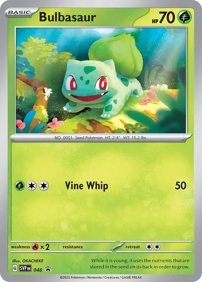 Carte Bulbasaur — SV Black Star Promos