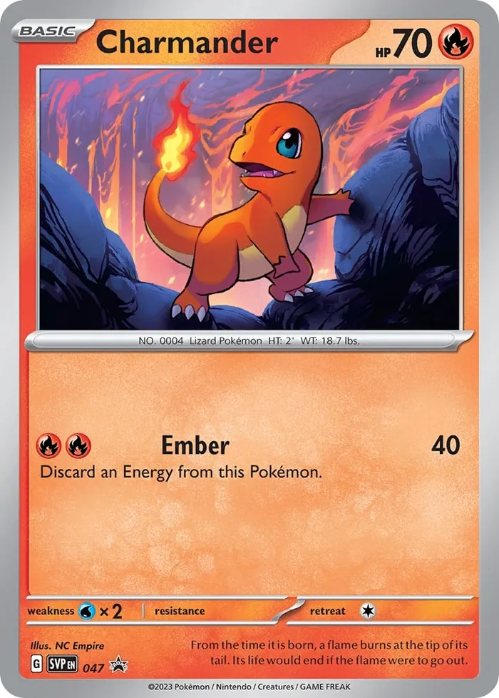 Carte Charmander — SV Black Star Promos