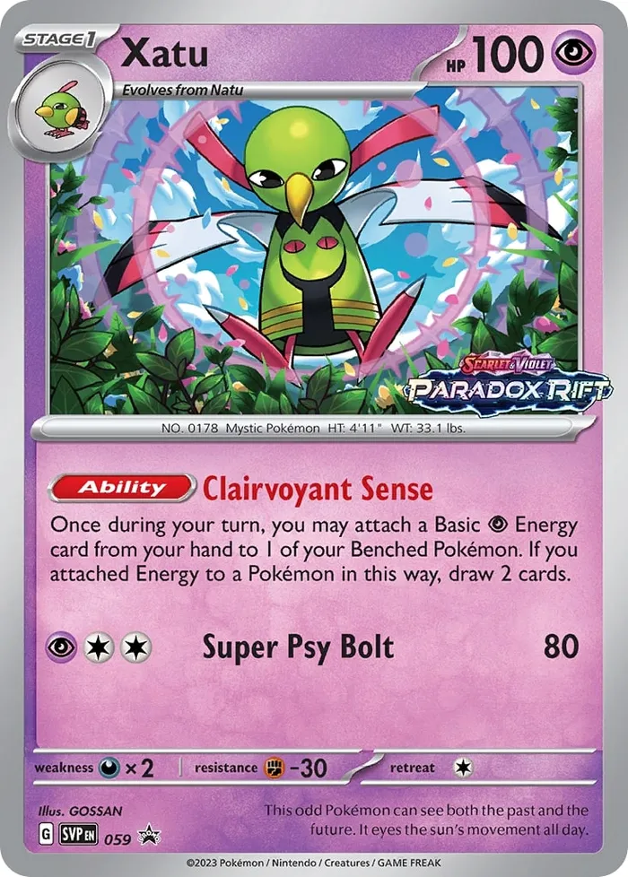 Carte Xatu — SV Black Star Promos