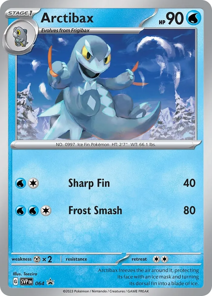 Carte Arctibax — SV Black Star Promos