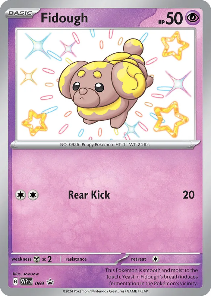 Carte Pâtachiot — SV Black Star Promos