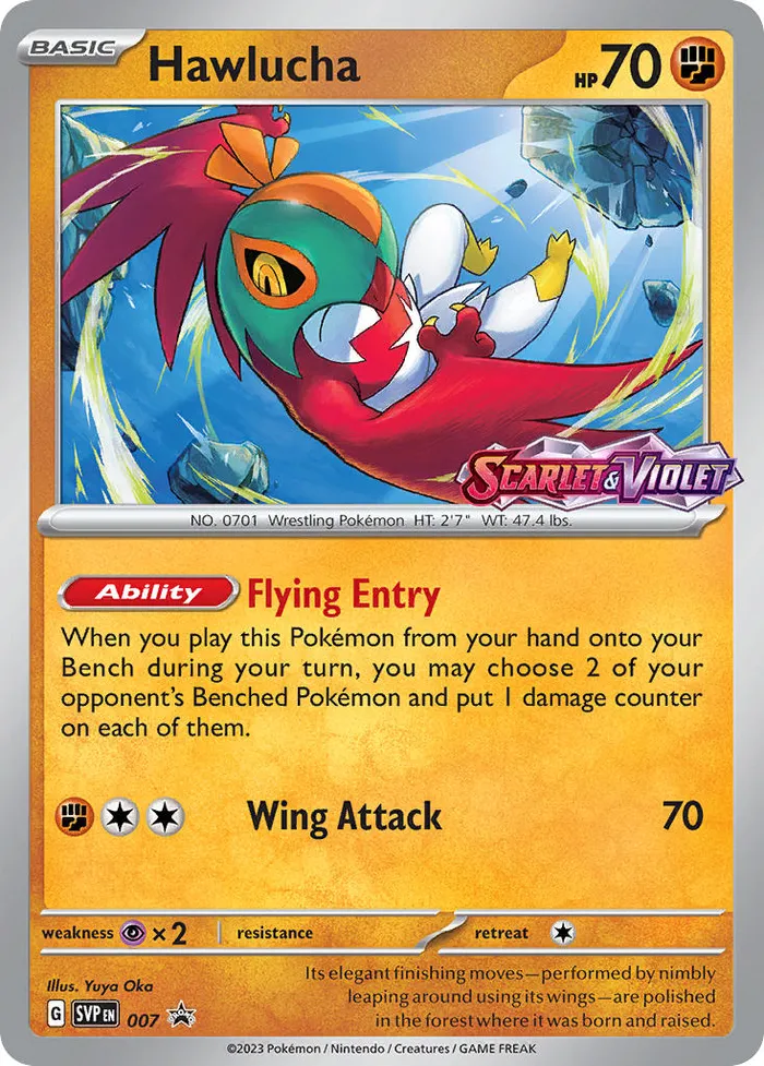 Carte Hawlucha — SV Black Star Promos