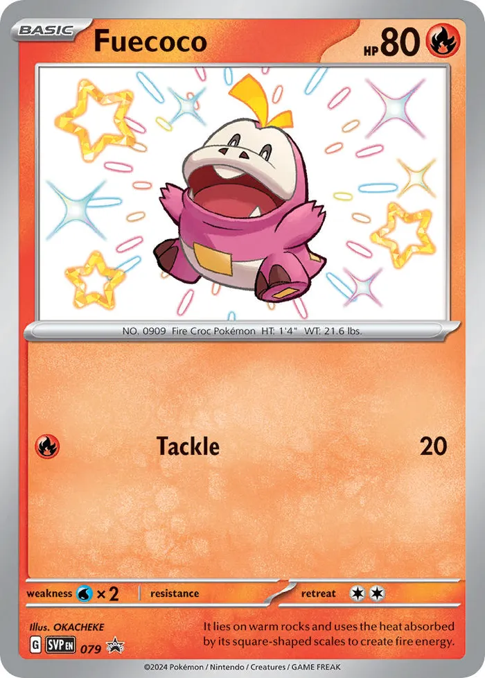 Carte Fuecoco — SV Black Star Promos