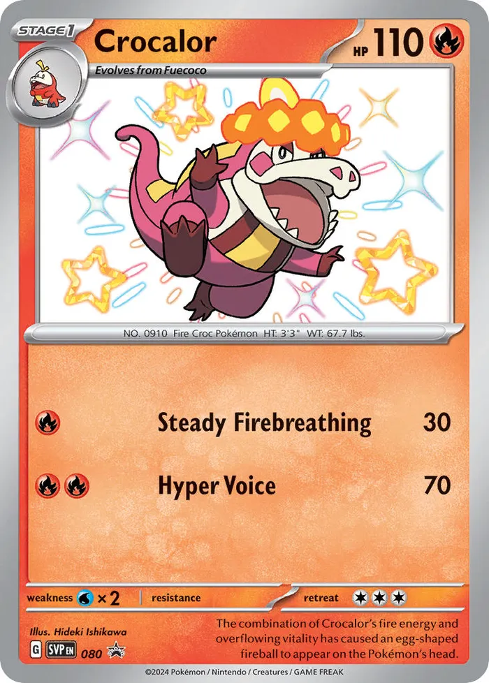 Carte Crocogril — SV Black Star Promos