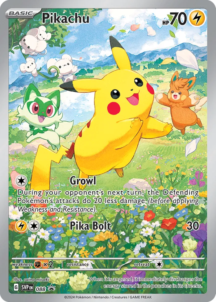 Carte Pikachu — SV Black Star Promos