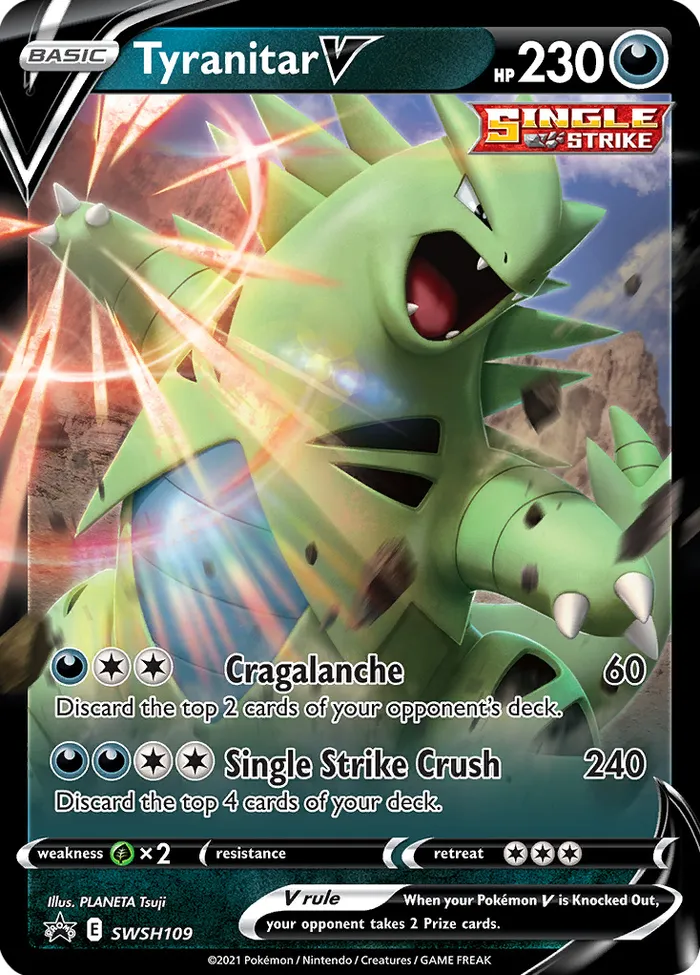 Carte Tyranocif V — SWSH Black Star Promos