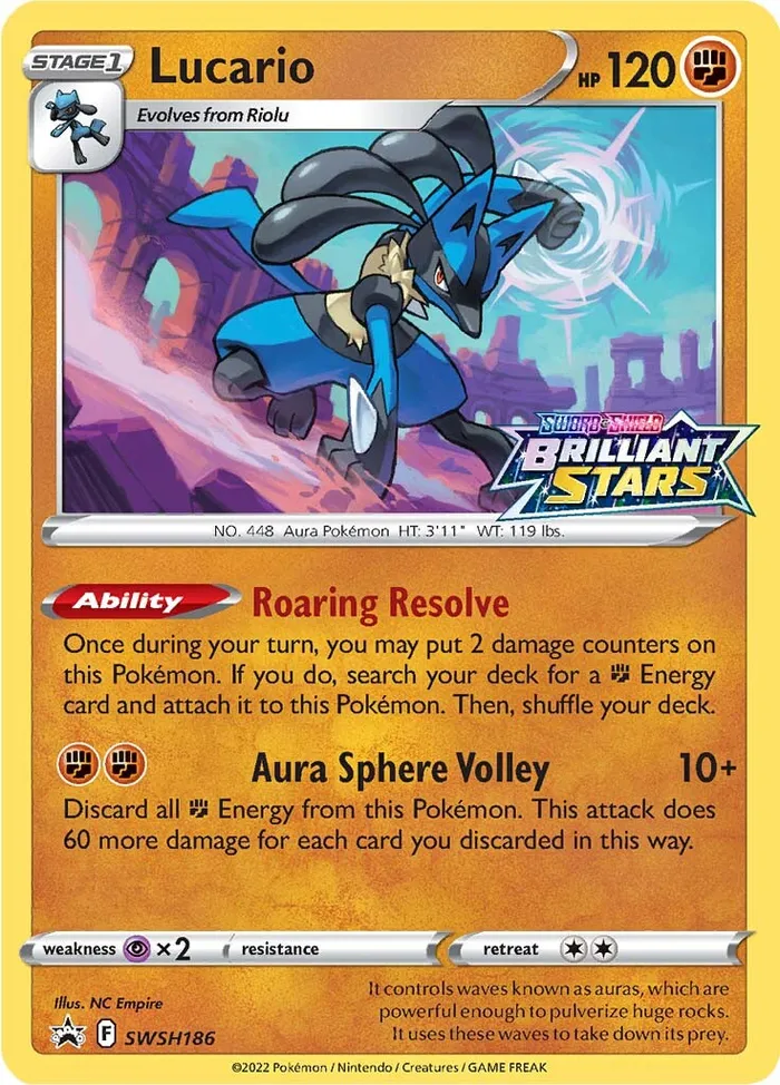 Carte Lucario — SWSH Black Star Promos