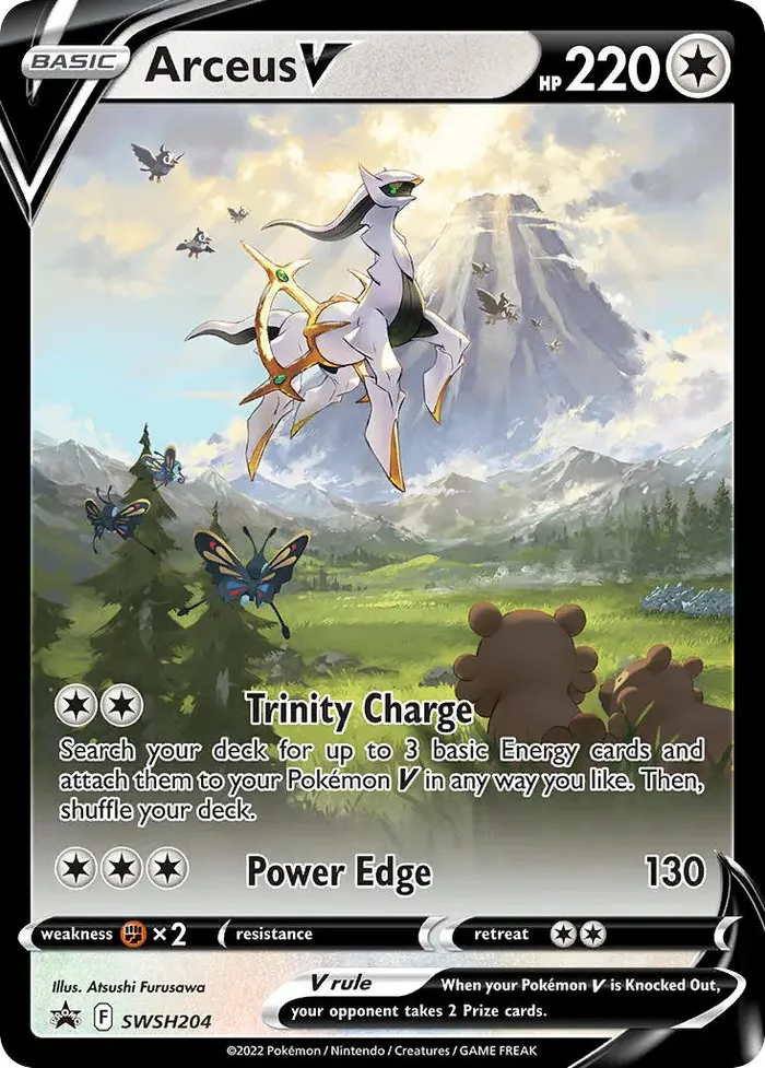 Carte Arceus V — SWSH Black Star Promos