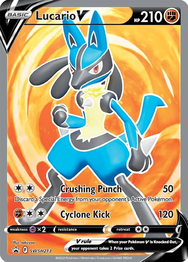 Carte Lucario V — SWSH Black Star Promos