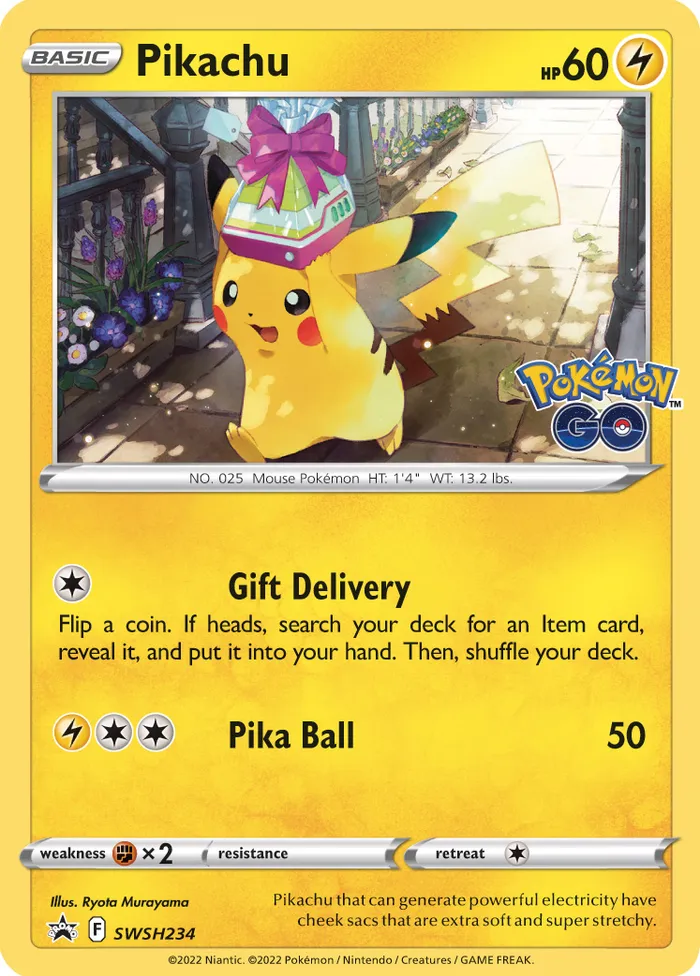 Carte Pikachu — SWSH Black Star Promos