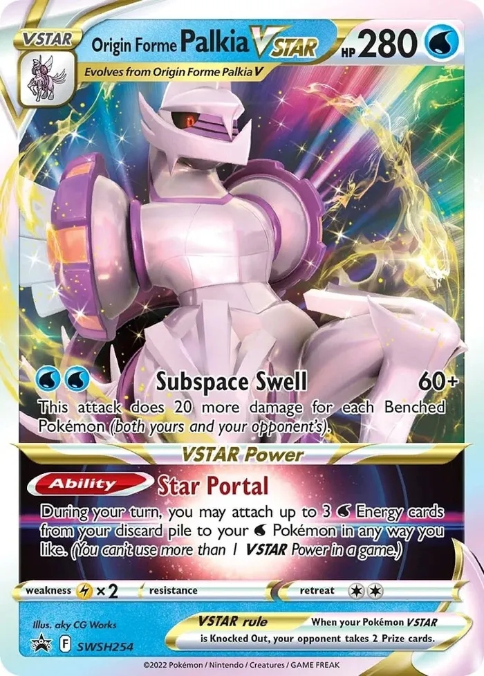 Carte Palkia Originel VSTAR — SWSH Black Star Promos