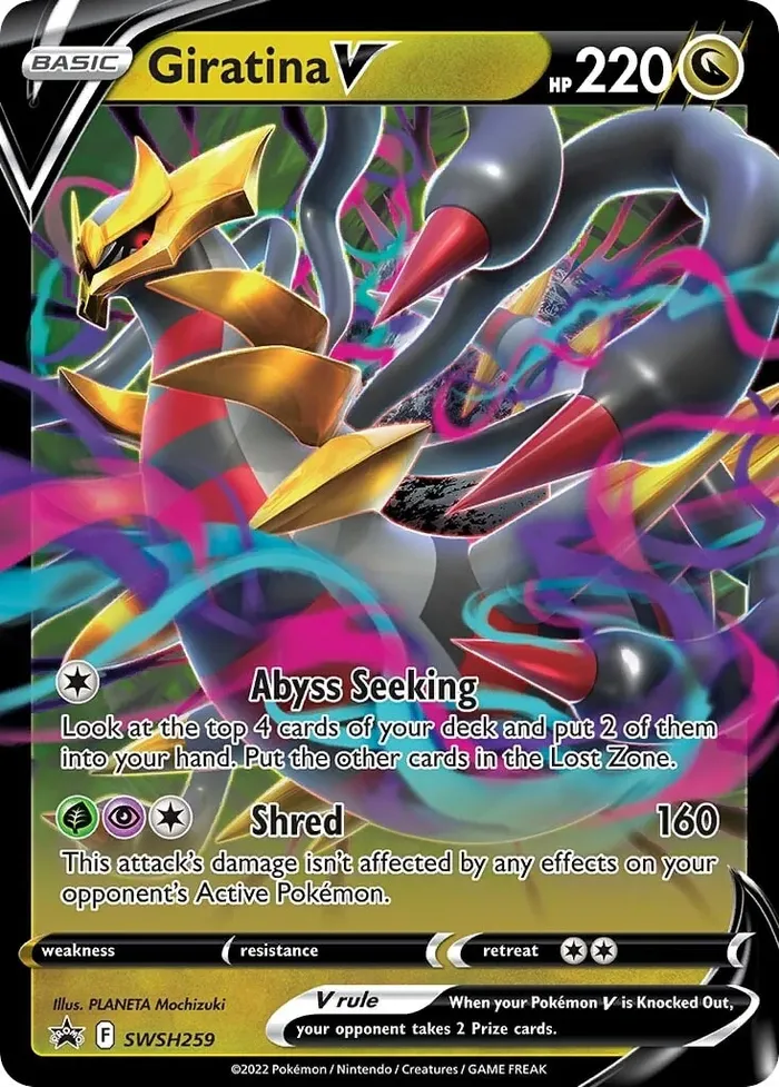 Carte Giratina V — SWSH Black Star Promos