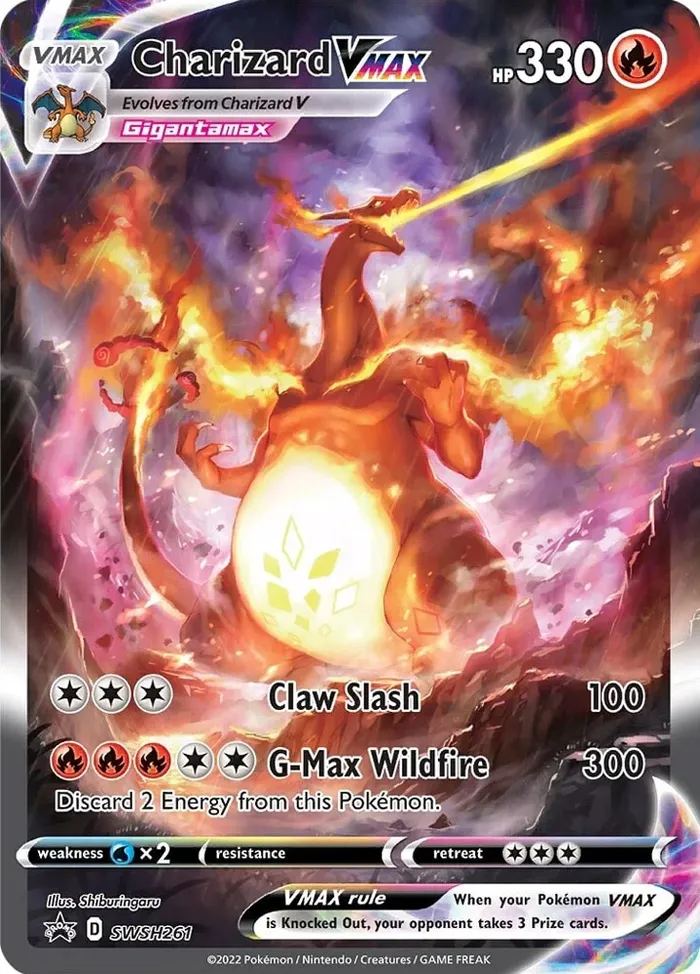 Carte Dracaufeu VMAX — SWSH Black Star Promos