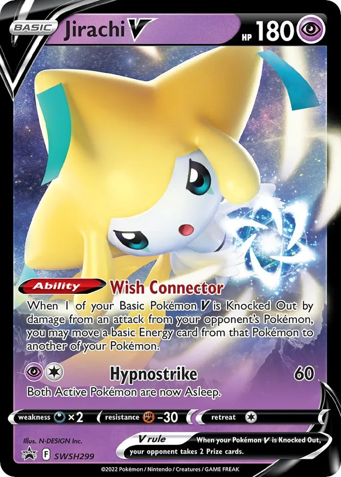 Carte Jirachi V — SWSH Black Star Promos