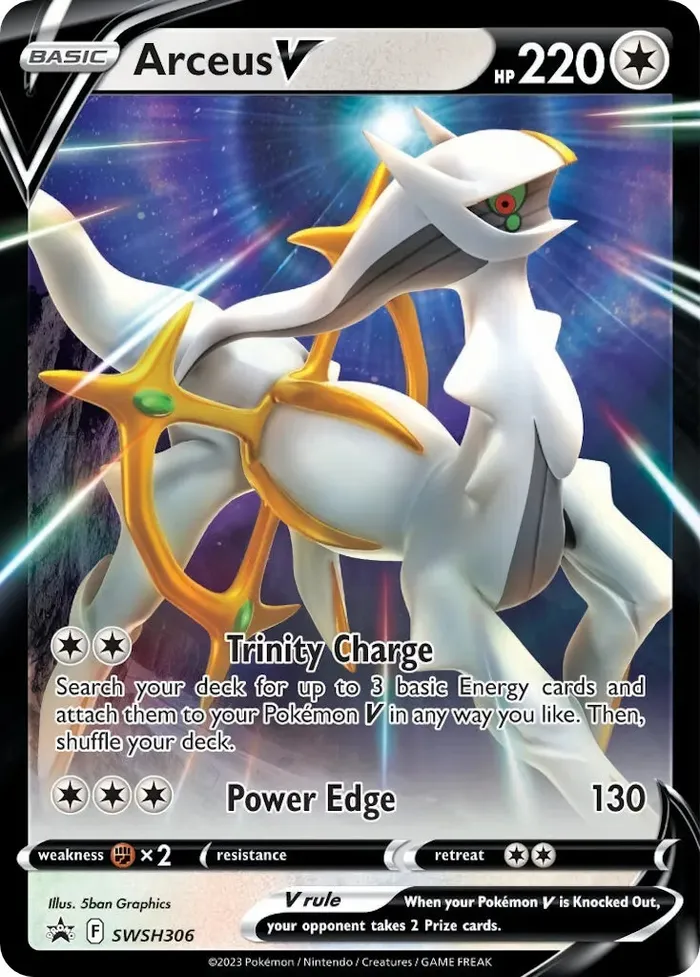Carte Arceus V — SWSH Black Star Promos