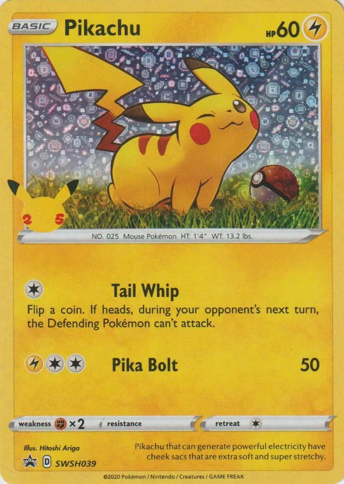 Carte Pikachu — SWSH Black Star Promos
